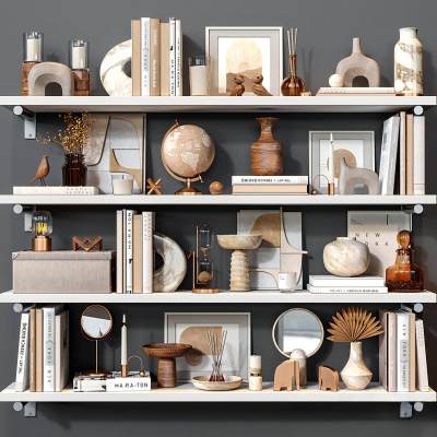 现代书籍花瓶饰品摆件-01